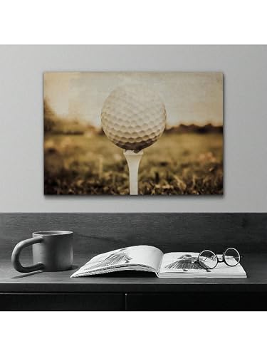 Peinture décorative classique de golf rétro avec cadre 70 x 90 cm haute définition - 2
