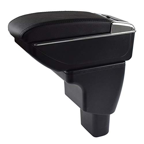 SZSS-CAR Car Center Console Armrest Compatible with Hyundai i10 Grand /HB20S/ Dodge i10 2006~2017 Leatherette Auto Armrests Storage Box