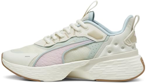 PUMA - Womens Softride Sway Shoes, Color Alpine Snow/Turquoise Surf/Whisp of Pink, Size: 7 M US