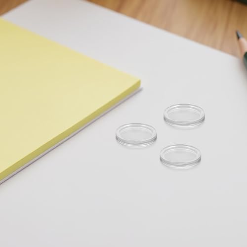 Cápsulas para monedas de 27mm SECFOU de acrílico antirrayas transparentes 6