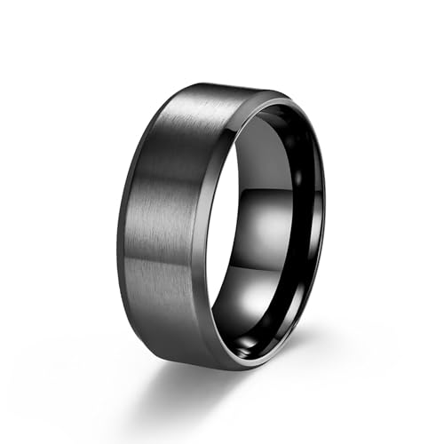 GoodTool Stainless Steel Wedding Band Ring, Durable Unisex R...
