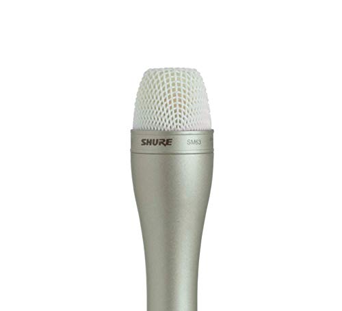 Shure Sm63 Omnidirectional Dynamic Vocal Microphone With 14.5Cm Handle For Handheld Applications On-Stage And In Broadcast, Recording, And Tv Studios, 3-Pin Xlr Connector - Champagne (Sm63) #TOP21