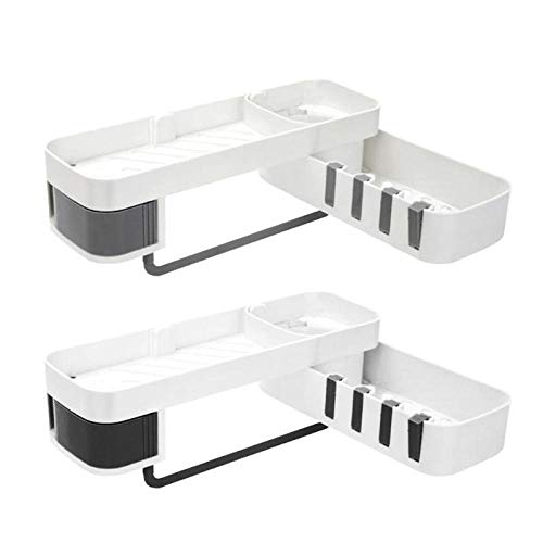 Étagère de rangement douche sans percer pour optimiser les petits coins - 4