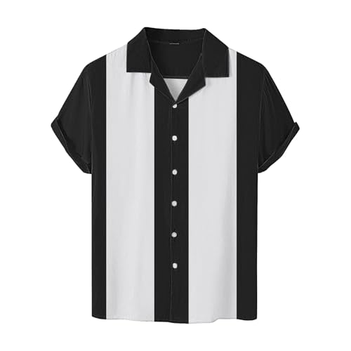 Mens Shirts Casual Stylish Summer Cuban Short Sleeve Button Down Blouse Trendy Tropical Hawaiian Beach Tops Plus Size2