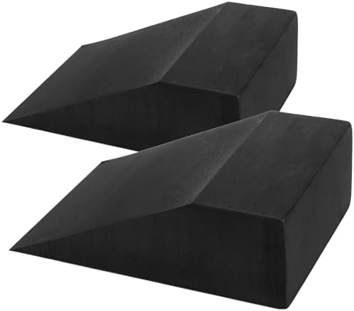 Yesland 2 Pcs Yoga Foam Squat Wedge Blocks, Professional Squat Ramp for Heel Elevated Squat, Lightweight Calf Stretcher Slant Board for Fitness, Squat, Push Up, Weightlifting