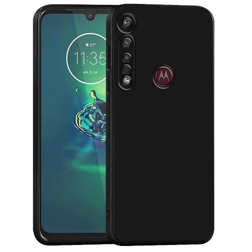 Image of Back Cover for Motorola Moto G8 Plus 4G | Full Camera Protection | Premium Liquid Silicon Case | Flexible Bumper Case for Motorola Moto G8 Plus 4G (Black)