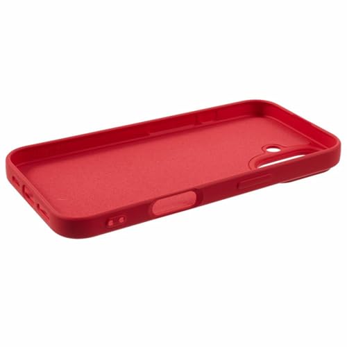 Image of ArmourPro Silicone Back Case for iPhone 16 Soft-Touch Case | Red