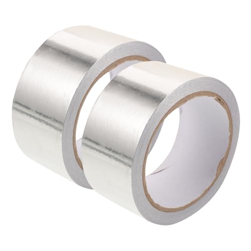 SOLUSTRE Foil Tape Roll for Ductwork and Patching 2 Rolls High Temperature Insulation Tape