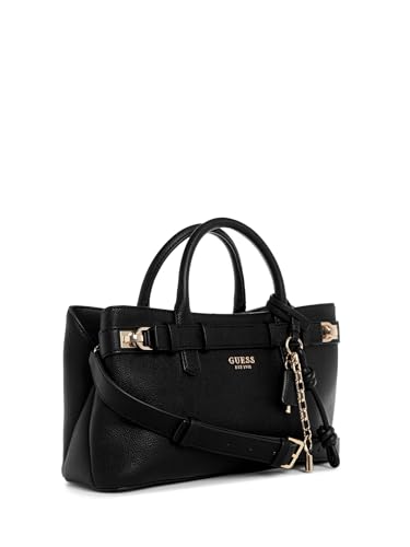 Sac À Main Guess BLA GREGORIA GIRLFRIEND SATCHEL – Noir, Cuir Véritable - vue 6