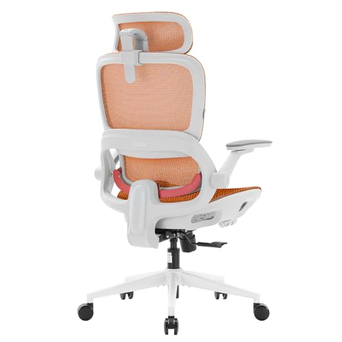 SIHOO B100 Ergonomic Office Chair, Comfy Desk Chair with Adaptive Dynamic Lumbar Support, Computer Chair with Extra Wide Headrest, Flip-Up Armrests, 90-135° Tilt Lock and Breathable Mesh Cus