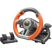 Volante de carreras con construcción de ABS para PC para PS4