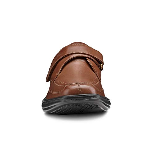 Dr. Comfort Frank Diabetic Shoes For Men - Leather Dress Shoes With Stitch - Therapeutic Formal Shoes, Bark 10.5 Medium (B/C/D) #TOP6