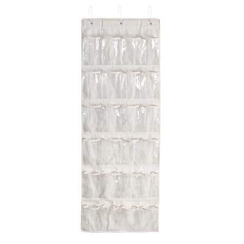 Honey Can Do 24 Pocket OTD Shoe Org Natural SFT-01256 Natural