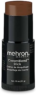 Mehron Makeup CreamBlend Stick, MEDIUM EBONY- .75oz