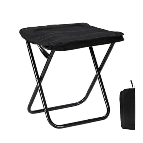 TYVAYAGE 折りたたみ椅子 300g超軽量 アルミ合金 持ち運び便利 アウトドアチェア コンパクト 収納袋一体型 携帯チェア キャンプ椅子 ハイキング 万博 釣り旅行登山（ブラック） [並行輸入品]