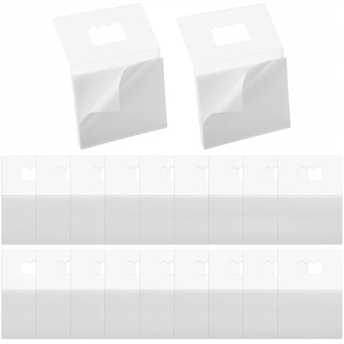 Image of 20 Pcs Adhesive Foamboard Hanger Picture Hangers Plastic Sawtooth Adhesive Picture Hangers Without Nails No Nail Stick On Clear Poster Hanger for Frames, Photos, Posters, Maps