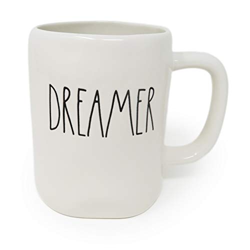 Rae Dunn By Magenta DREAMER Ceramic LL Coffee Tea Mug Smaller Tex...