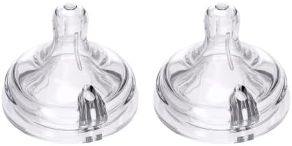 Yooforea Anti Colic Feeding Bottle Teat, Medical Grade Silicone Replacement Nipples, BPA BPS Free, Slow Flow for 0M+ Newborn Babies, Easy Latch On Design, Fits All Yooforea Bottles (S) 2-Pack