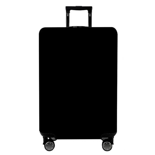 Image of WUJIAONIAO Travel Luggage Cover Baggage Suitcase Cover Protector Skins 18-32 Inch, Pure Black, S (for 18--20 inch luggage), Fashion