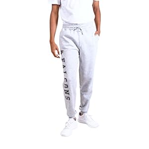 Ultra Game NFL Men’s Super Soft Game Day Jogger Sweatpants, Atlanta Falcons, Heather Gray, Small