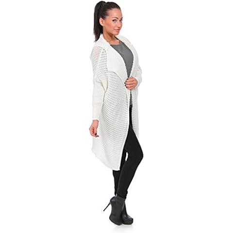 FUTURO FASHION Elegant Waterfall Poncho with Hood Cover