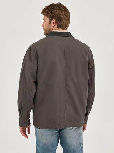 Wrangler Men's Western Lined Zip Barn Coat Brown XXL2