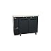 PEAKCOLD 2 Door Commercial Back Bar Cooler - Beer Fridge - Under Counter Refrigerator; 48