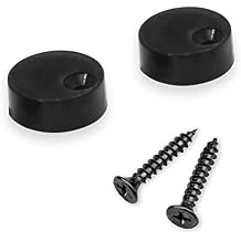 Anti-Jump Disk Block for Sliding Barn Wood Door Hardware Black 1 Set, Single Door Use