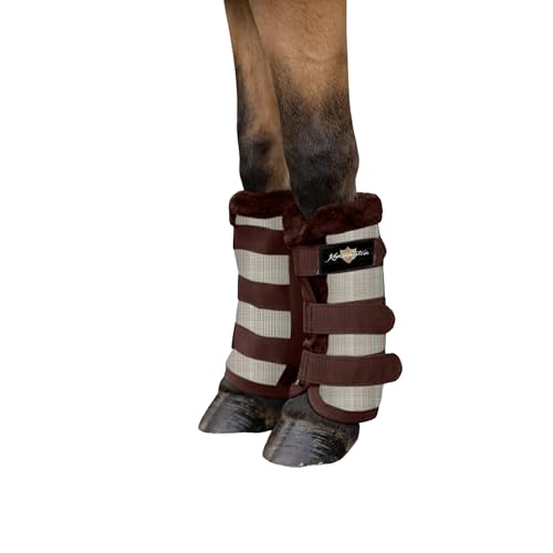 Image of Kensington Protective Products Horse Fly Boots - Fleece Trimmed - Stay-Up Technology - Protection from Insect Bites and UV Rays - Sold in Pairs (2 Boots)