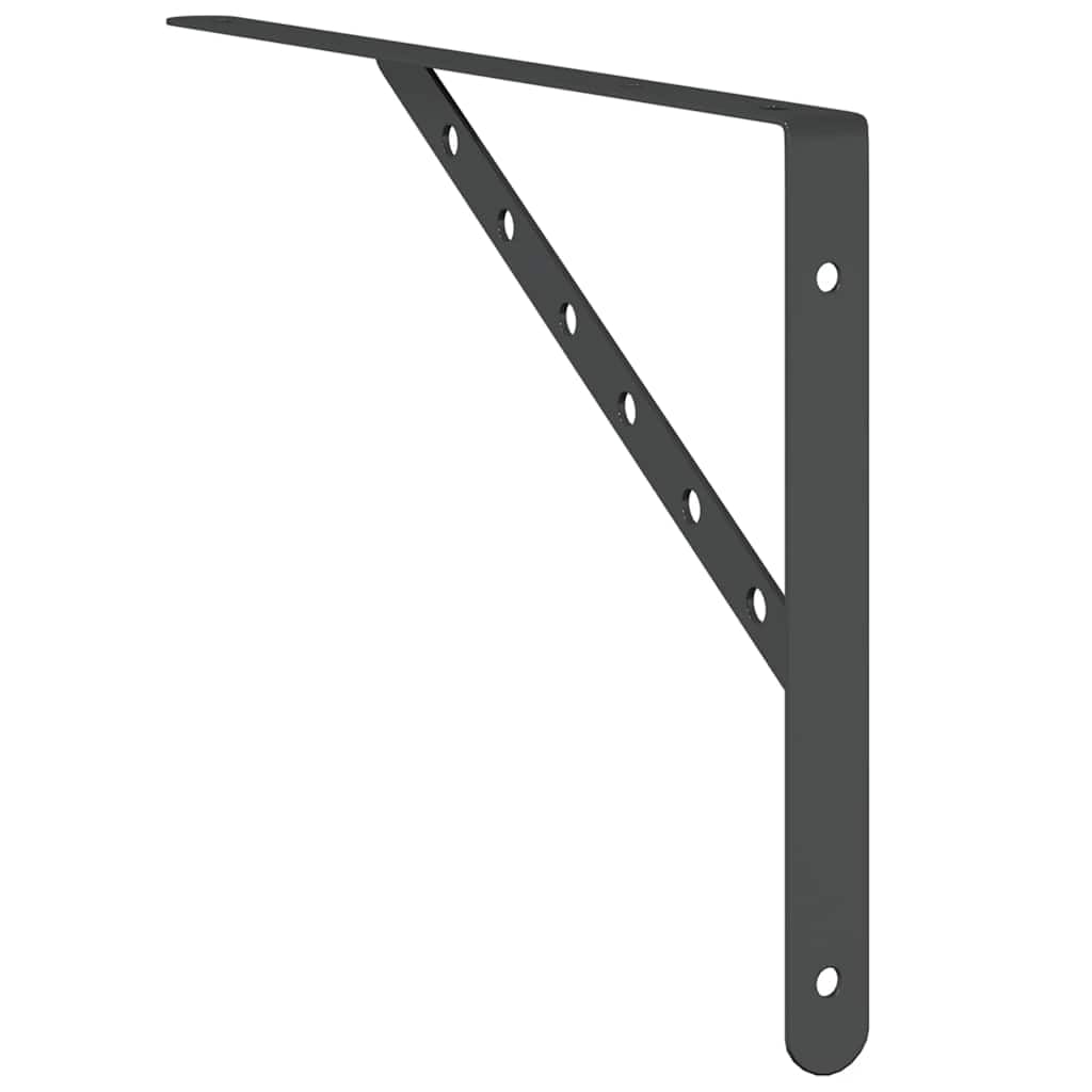 Soporte para estantería, 4 unidades, 40 x 2,5 x 25 cm, acero inoxidable, 3 mm de grosor, 50 kg, soporta con tornillos y tacos, diseño moderno, robusto y ahorra espacio, para estantería