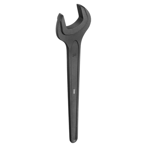 sourcing map Single Open Ended Spanner Wrench, 34mm, Thicken CR-V Steel Open End Wrench Tool for for Automotive Repair and Furniture Assembly, Black