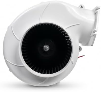 SEAFLO High Flow Blower Fan, 320 CFM 12 Volt, Flange Mount, Ignit...