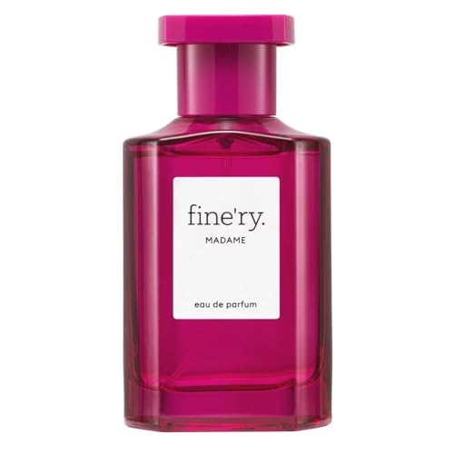 Fine'ry Fruity Floral Elegant Eau de Parfum – Madame Long-Lasting Perfume for Women - Crème de Cassis, Velvet Orris &amp; Patchouli​, Gourmand, Full Size Hair &amp; Body Fragrance, Gift for Her (60mL)