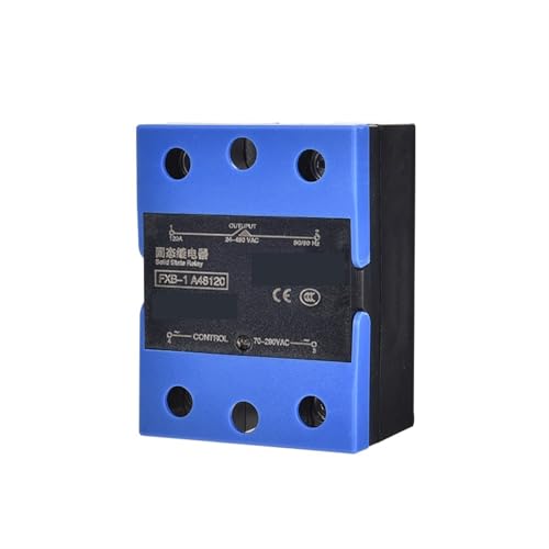 Relais à semi-conducteurs SSR-120A AA avec couvercle rabattable pour commutation AC - 3