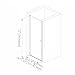 Bathlink Pivot Shower Door,30-32