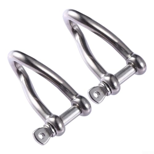 Grilletes trenzados de acero inoxidable 316 fuertes y resistentes para hardware marino y tensión de alambre de jardín (10 mm)