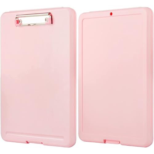 Image of oddpod Praise A4 Clip Pad /Clipboard with Storage Case for Paper and Document Storage 83002 (Light Pink)