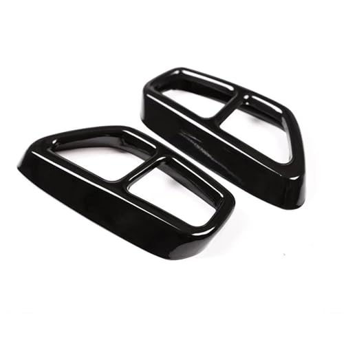 Couvercle de tuyau d'échappement en acier noir anti-corrosion pour BMW Série 6 GT 2019 2020