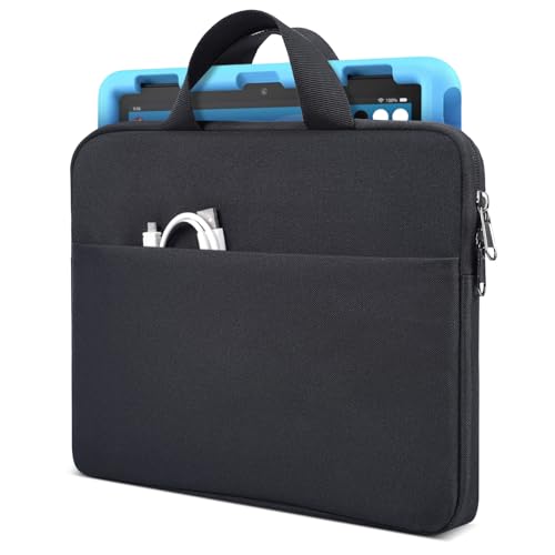 Image of 9-11 Inch Tablet Sleeve Carrying Case for Amazon Fire Max 11 /10.1 inch Fire HD 10 Plus Kids Pro, iPad Pro M5 M4 /Air M4 M3 M2 11 inch 2026 / iPad A16 11 inch /Samsung Galaxy S9 S8 A9+ A8 Protective Bag, Black