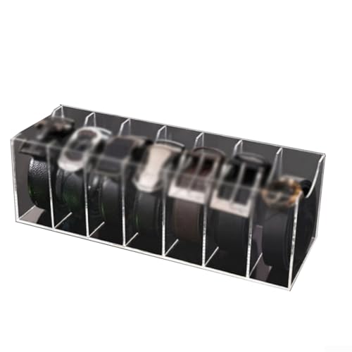 Organiseur ceintures acrylique 7 compartiments pour 357 emplacements cravates