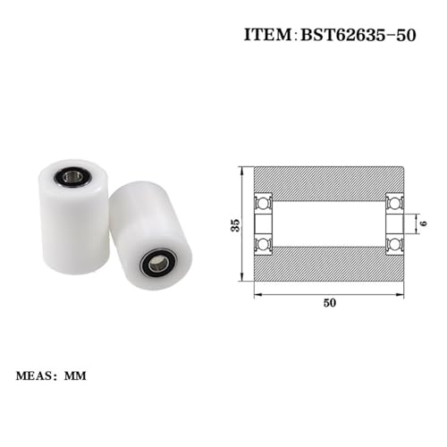 Rouleau pour bande transporteuse nylon étendu haute charge BST62635-50 - 3