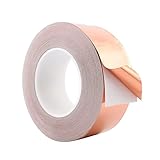 ✔️[Material de cobre]: nuestra cinta de lámina de cobre conductora única está hecha de lámina de cobre puro, adhesivo duradero y papel de liberación fácil de despegar. , resistencia química, resistencia a la corrosión, resistencia a la oxidación y resistencia a la decoloración.