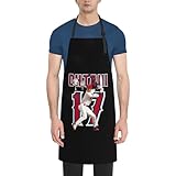 [ZGHQHCDRH] 大谷翔平 Shohei Ohtani エプロン レディース メンズ 首掛け カフェエプロン ポケット付 調節可能 シンプル 無地 おしゃれ 大きいサイズ H型 防汚 防水 防しわ 保育士 料理用 業務用 作業用 男女兼用