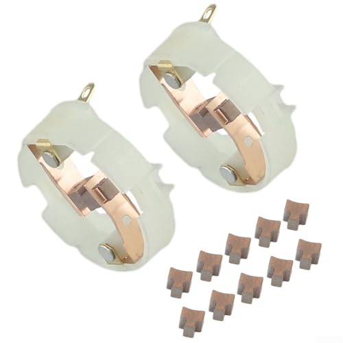 Juego de soporte de cepillo de carbono para herramientas eléctricas RS550, HC683LG y KV3SFN - Kit de repuesto de 12 piezas con construcción de carbono+metal+plástico, 35x35x20mm, fácil instalación