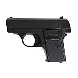 Rayline Softair G1 Voll Metall Mini Pocket Softair (Manuell Federdruck), Maßstab 1:1,8, Gewicht 305g, 6mm Kaliber, Farbe: Schwarz