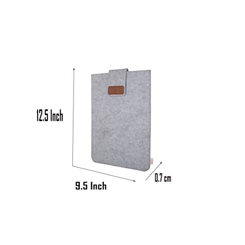 Image of OON Laptop Sleeve 11 Inch Grey Felt External Size 12.5 Inch