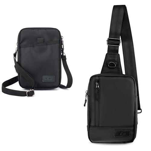 KIWIFOTOS Mini Crossbody Sling Bag for Women Chest Bag Travel Cell Phone Pouch Belt Pouch, Dual Phone Holster
