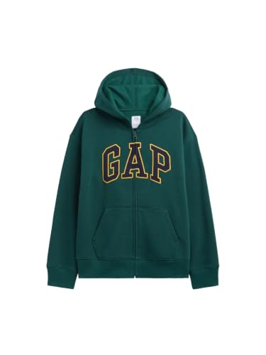 Image of GAP Boys' Logo Hoodie Hooded Full Zip Sweatshirt