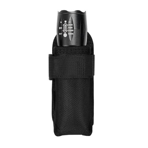 KENOBEE Funda de Linterna, Funda de Nailon MOLLE con Parte Superior Abierta, Funda para...