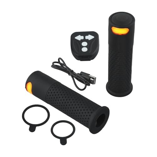 Opatiny Lenkergriffe für Elektroroller mit Blinker 135 mm Silikon/ABS für Xiaomi M365 Pro 1S Pro 2 Mi3 1 Paar Schwarz/Grau (rot)
